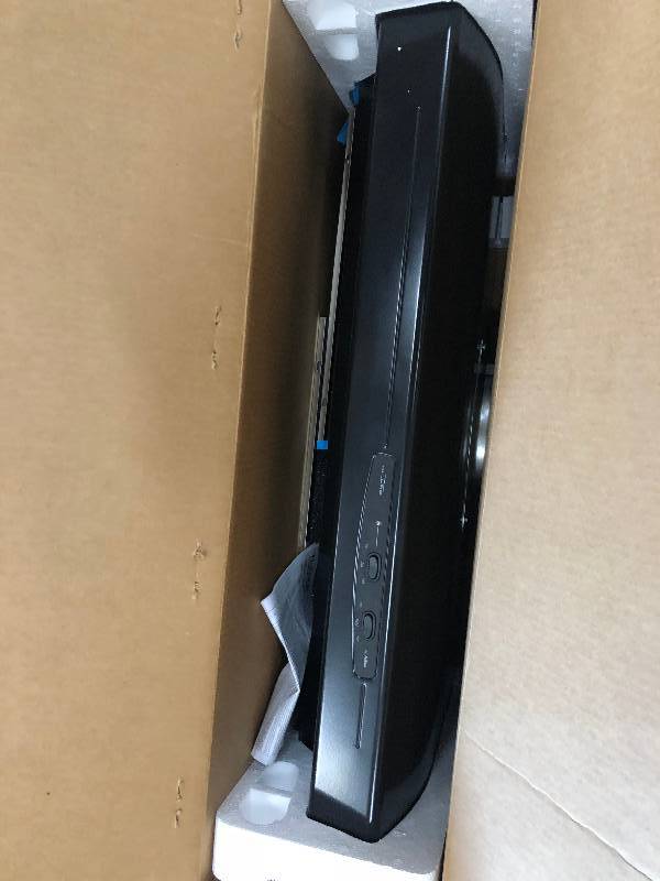 lot 142 image: NuTone Allure I Series 36 in. Convertible Under Cabinet Range Hood with Light in Black not used