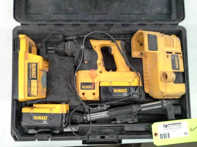 lot 15 image: DeWalt DC233 36V SDS Rotary Hammer Drill