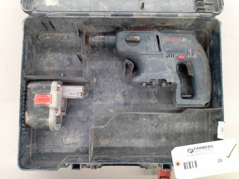 lot 28 image: Bosch 11524 24v Cordless 34in Rotary Hammer Drill