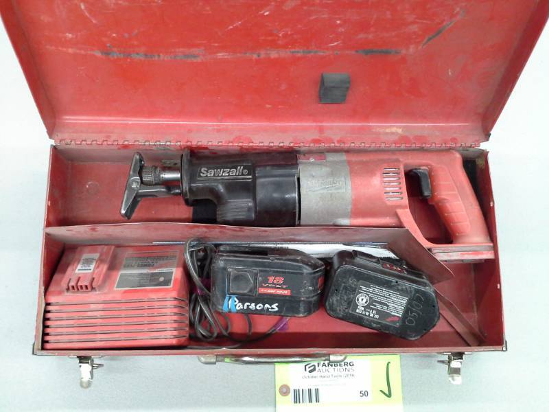 lot 50 image: Milwaukee 18V Sawzall Reciprocating Saw