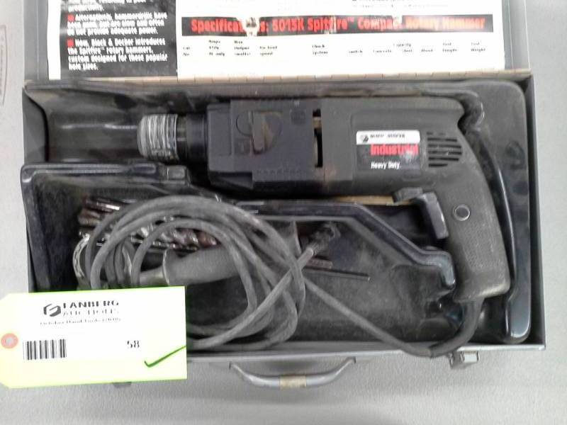lot 58 image: Black and Decker 58in Rotary Hammer Drill