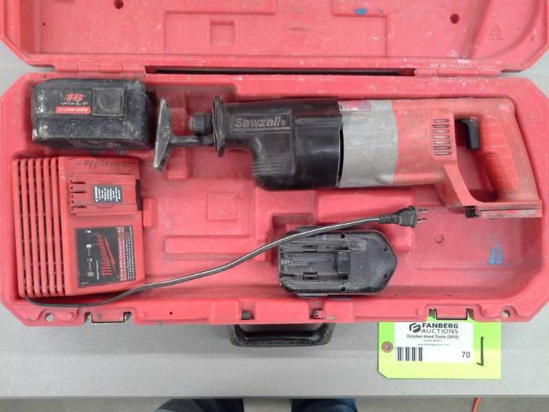 lot 70 image: Milwaukee 18V Sawzall Reciprocating Saw