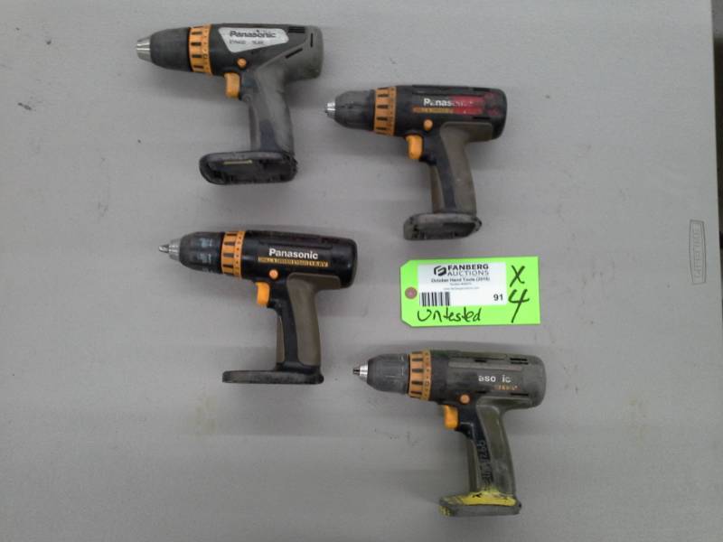 lot 91 image: Four Units - Panasonic Drills
