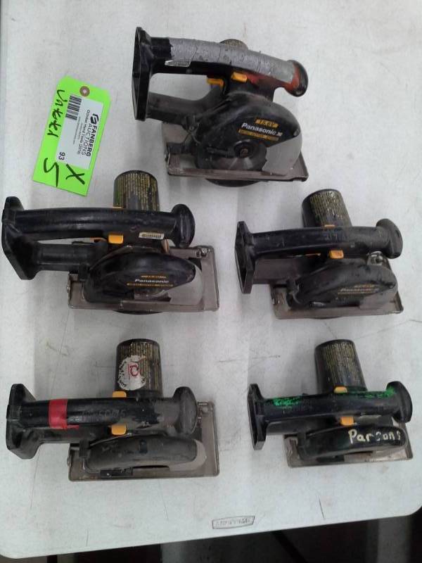lot 93 image: Five Units - Panasonic EY3530 Metal Cutter