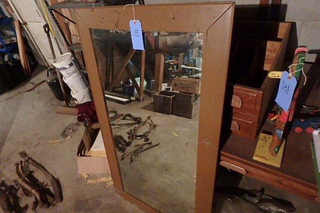 lot 41 image: Huge old Mirror