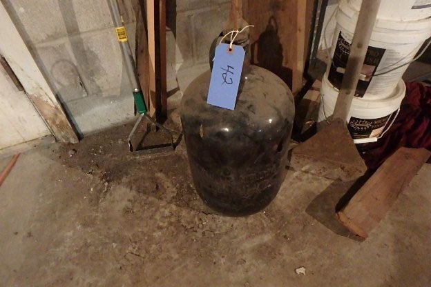 lot 42 image: Huge Old Colored Glass Bottle