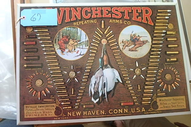 lot 67 image: Metal Winchester Sign