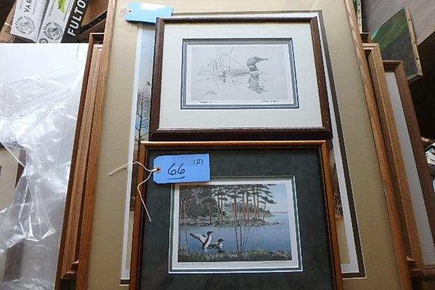 lot 66 image: Pair of Loon Prints