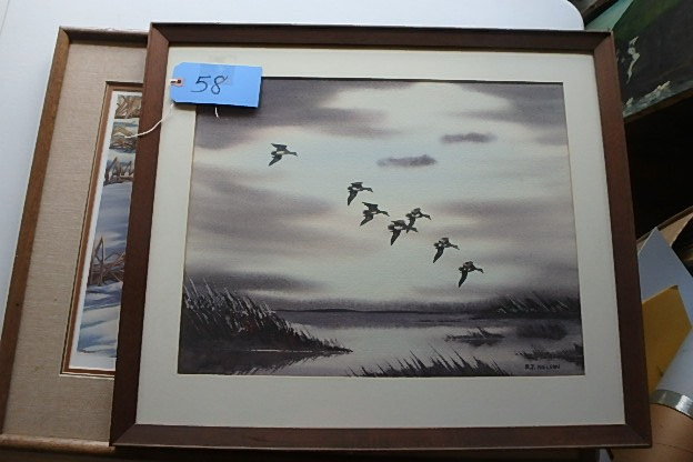 lot 58 image: Original Watercolor