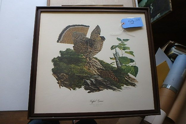 lot 72 image: (2) Bird Prints