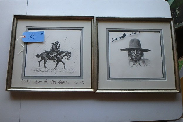 lot 85 image: (2) Wieghorst Prints