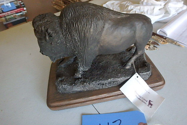 lot 113 image: Cast Bison