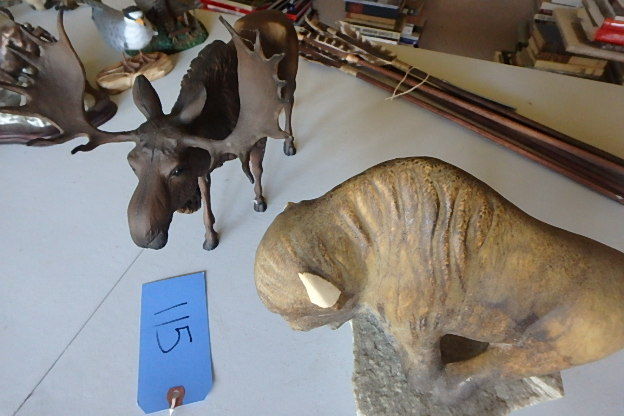 lot 115 image: Moose, Bison