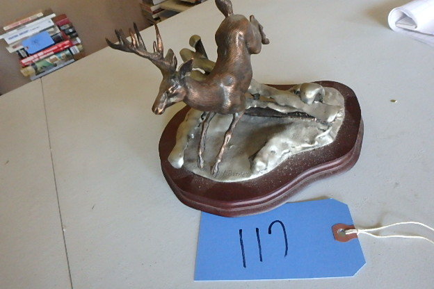 lot 117 image: Pewter Deer
