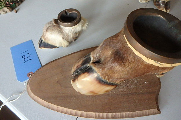 lot 121 image: Elk, Bison Ashtrays