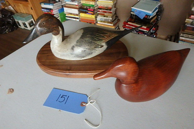 lot 151 image: Two Wooden Ducks