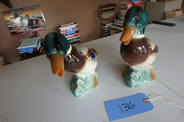 lot 136 image: Porcelain Ducks, cool