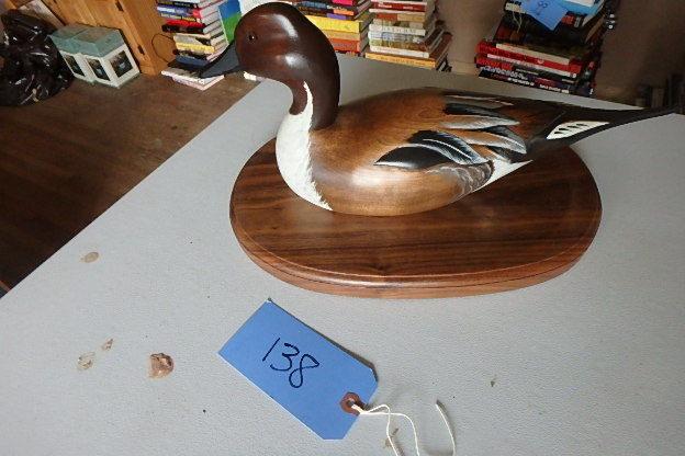 lot 138 image: Wooden Duck