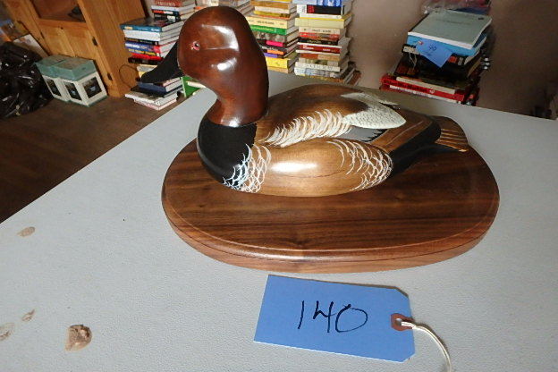 lot 140 image: Wooden Duck