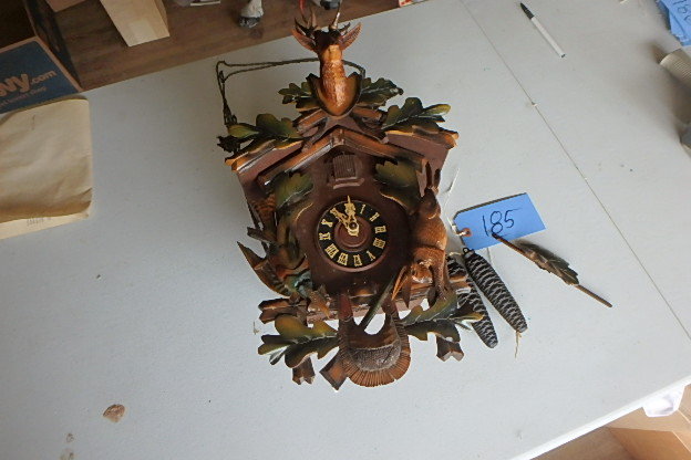 lot 185 image: German Cou-Cou Clock