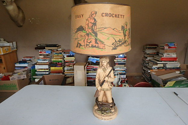 lot 186 image: Davy Crokett Lamp
