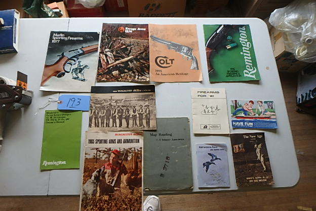 lot 193 image: Lot of Old Gun Catalogs
