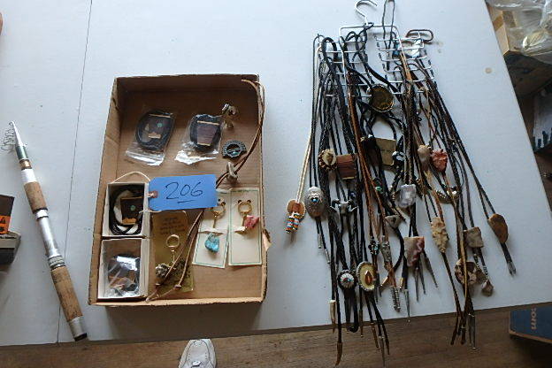 lot 206 image: Huge Lot of Bolos and Belts