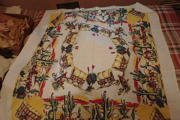 lot 207 image: Cool Cowboy Table Cloth