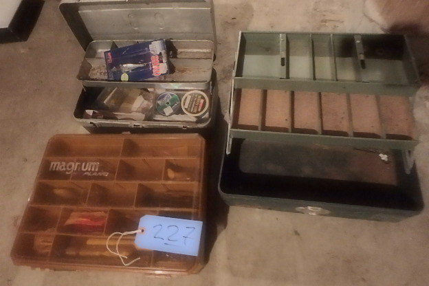 lot 227 image: Three Tackle Boxes