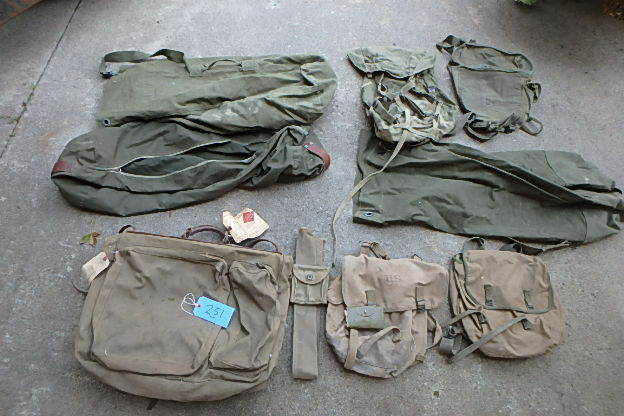 lot 251 image: Large Lot of Military Bags and Packs