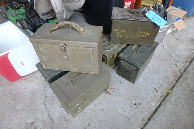 lot 256 image: (6) Ammo Boxes