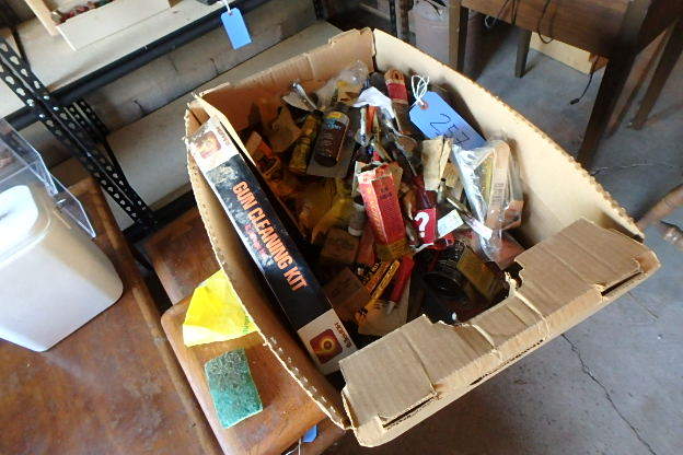 lot 257 image: Huge Box of Gun Cleaning Supplies