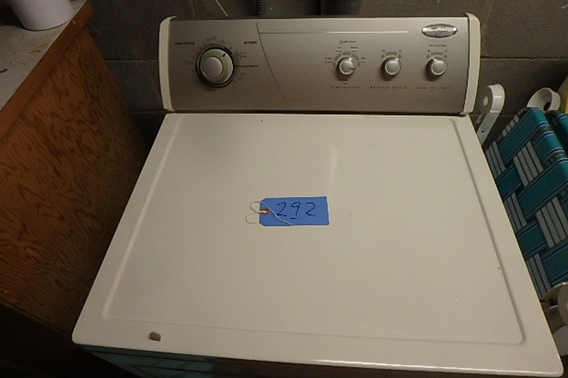lot 292 image: Whirlpool Dryer