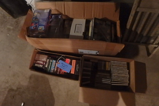 lot 327 image: Huge Lot of VHS, CDs, Tapes
