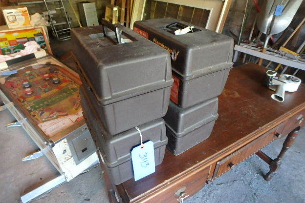 lot 343 image: (4) Plastic Ammo Boxes