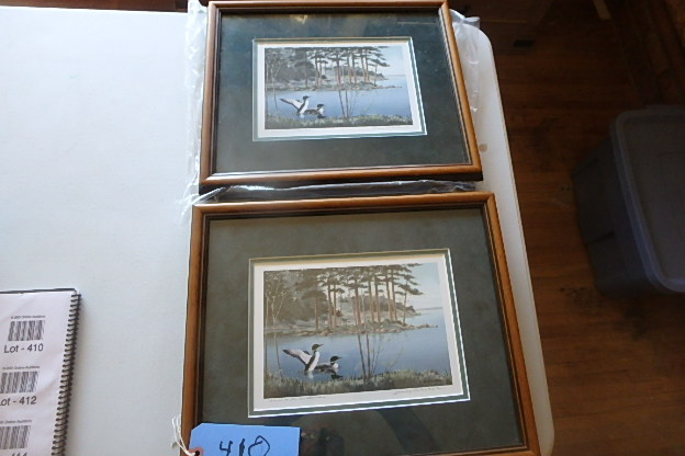 lot 410 image: (5) Loon Prints