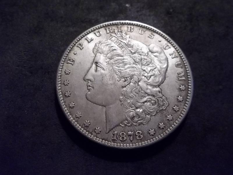 lot 7 image: 1878 S Morgan Silver Dollar