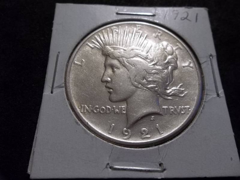 lot 71 image: 1921 Peace Silver Dollar High Relief