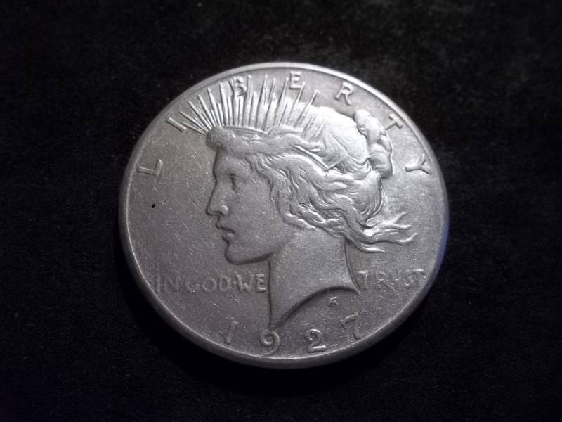 lot 95 image: 1927 Peace Silver Dollar