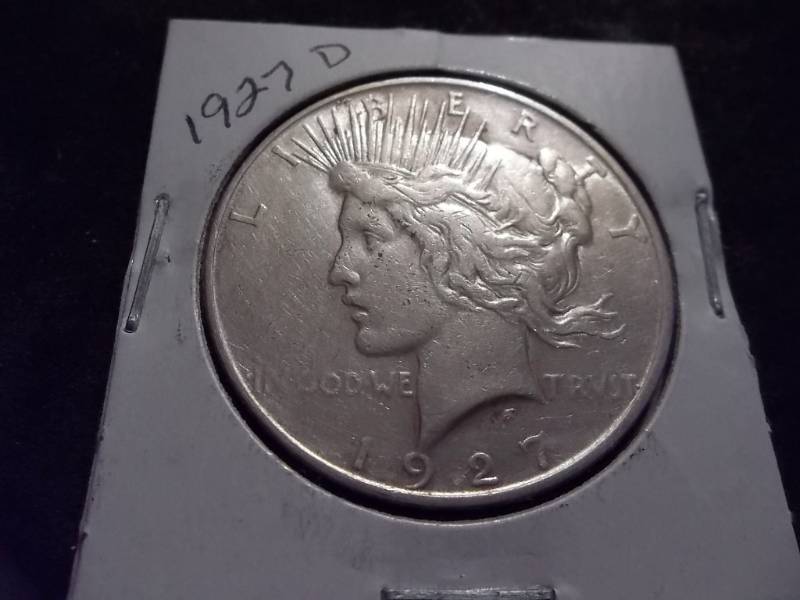 lot 96 image: 1927 D Peace Silver Dollar