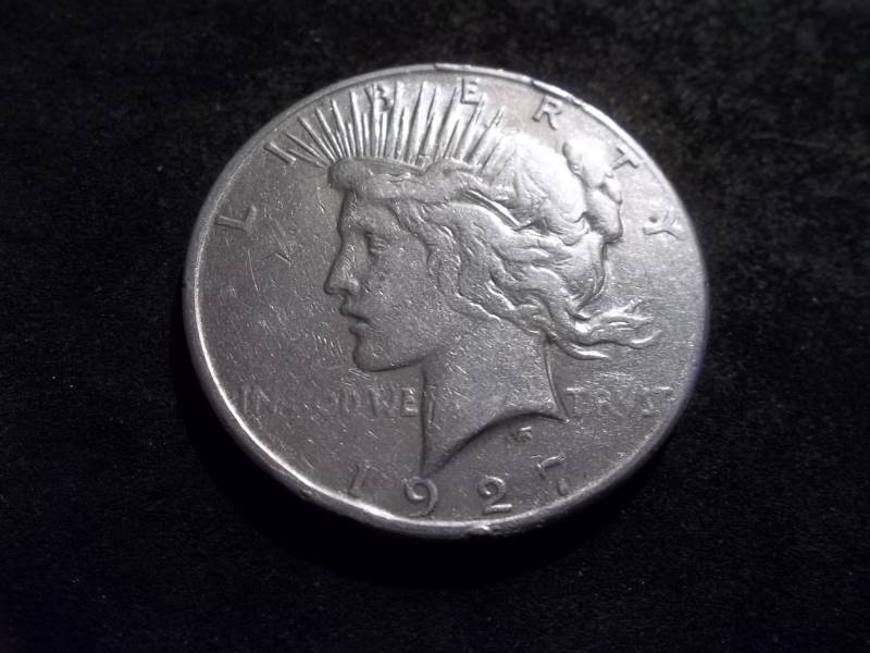 lot 97 image: 1927 S Peace Silver Dollar