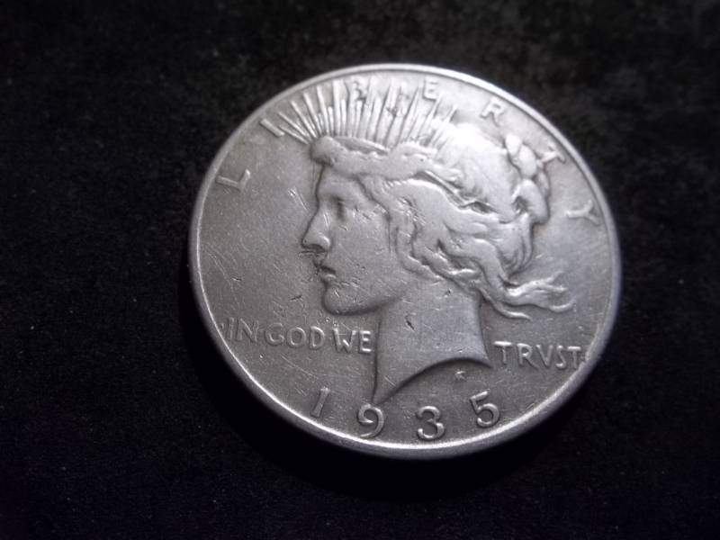 lot 105 image: 1935 S Peace Silver Dollar