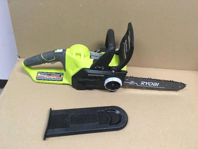 lot 36 image: RYOBI. 18 Volt Chain Saw used in working condition