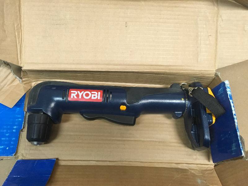 lot 40 image: Ryobi ONE 18-Volt 38 in. Right Angle Drill (Tool-Only) used in working condition