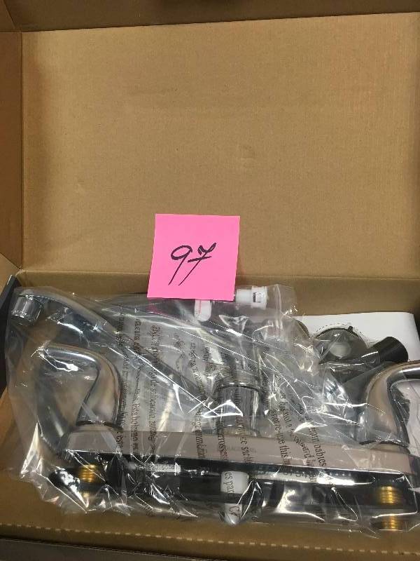lot 97 image: Glacier Bay Kitchen Faucet with Side Sprayer Not used