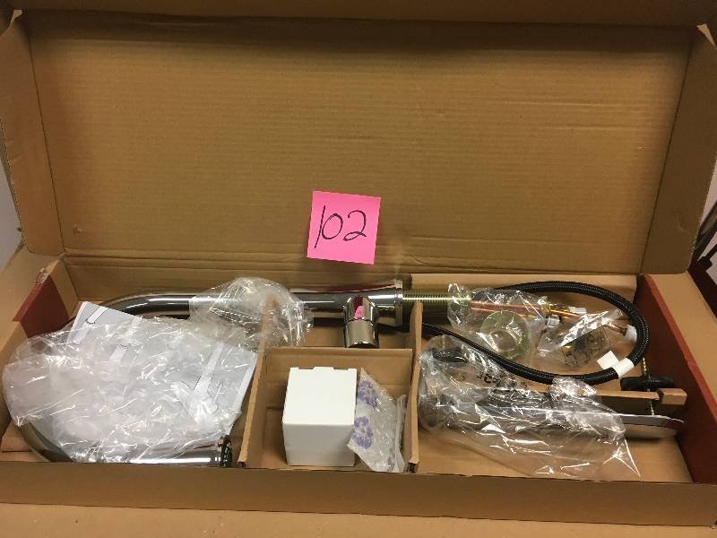 lot 102 image: Pfister G529-PF1C Pfirst Pull-Out Spray Kitchen Faucet Polished Chrome