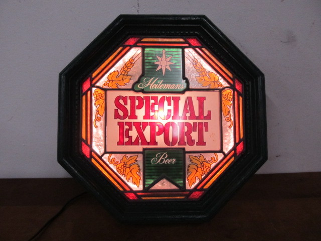 lot 146 image: Working Vintage Lighted SPECIAL EXPORT Beer Sign
