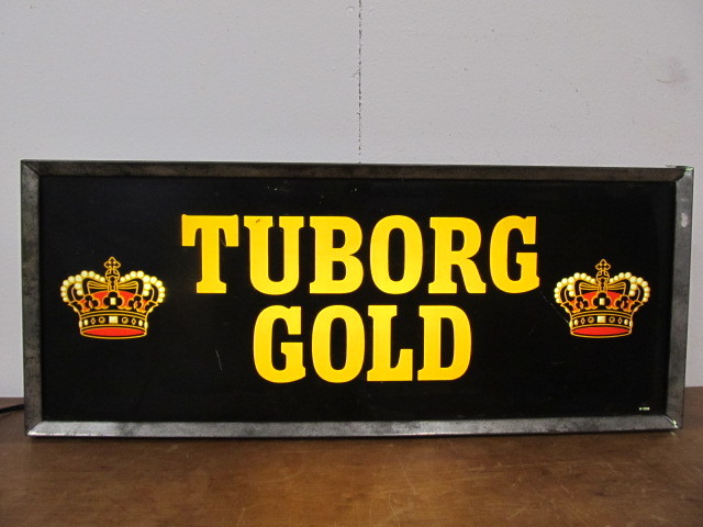 lot 147 image: Working Vintage Lighted TUBORG GOLD Beer Sign