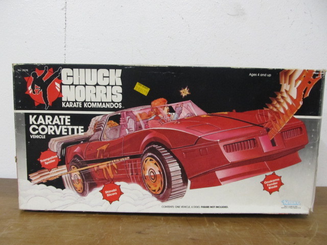 lot 155 image: Vintage CHUCK NORRIS Karate Corvette Toy Car