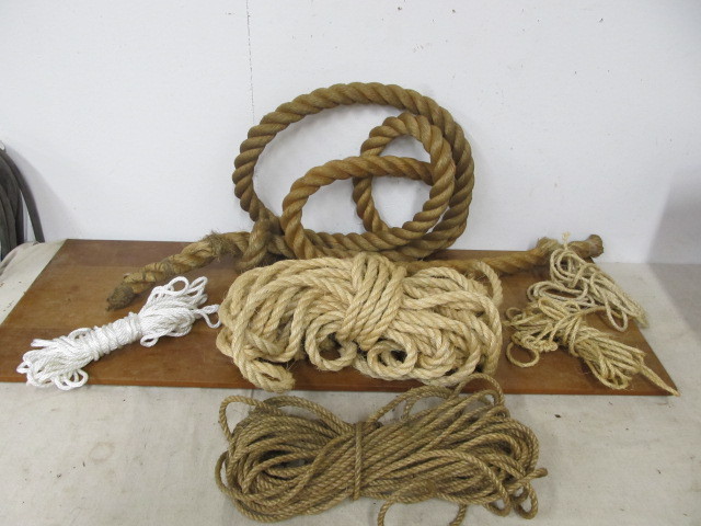 lot 167 image: Lot of Assorted Heavy Duty etc Ropes